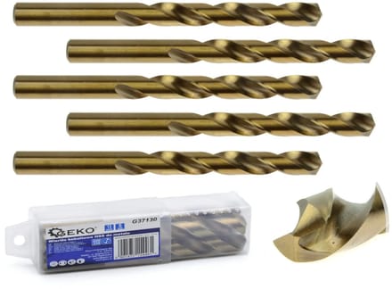 GEKO HSS metaalboor - Kobaltlegering - 13 mm - Hoge thermische weerstand - 5 stuks