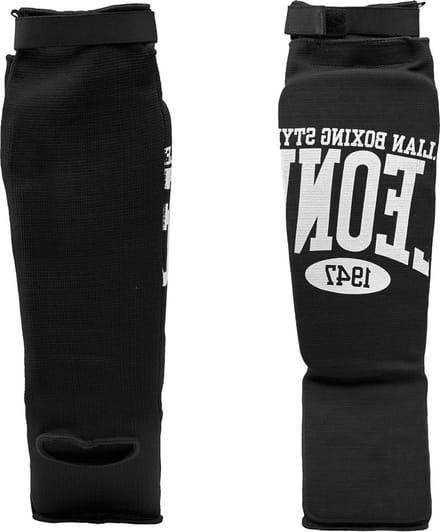 Zwarte XL comfortabele scheenbeschermer met maximale bescherming