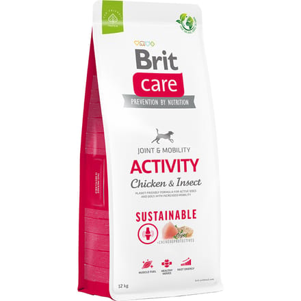 Dubbelpak: 2x12kg Brit Care Dog Sustainable Activity Kip & Insecten droog hondenvoer