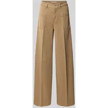 Wide leg broek van viscosemix, model 'MIRU'