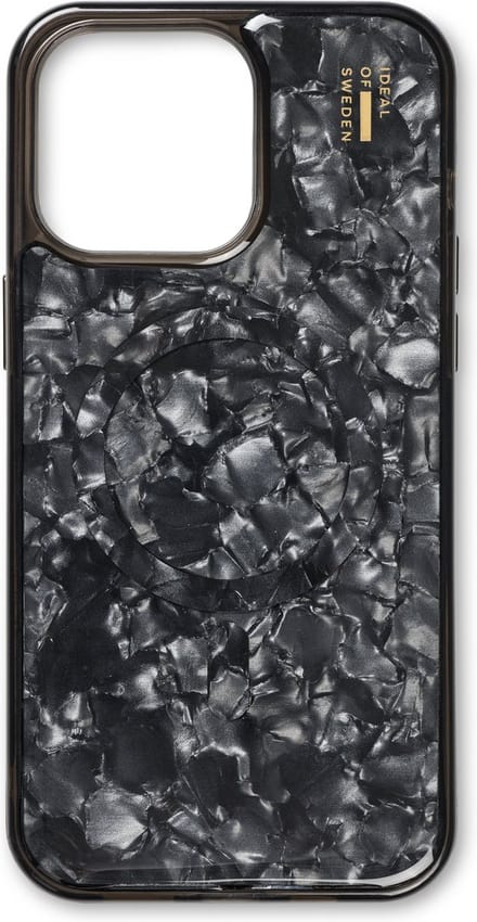 iDeal of Sweden Pearlised Case met magnetische ring geschikt voor iPhone 15 Pro Max Black