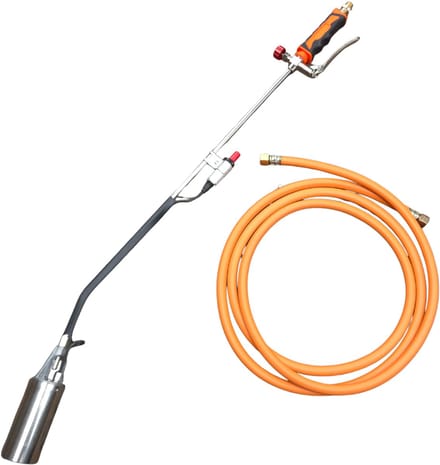 Gasbrander met Elektrische Ontsteking 90 cm – Professionele Propaanbrander – 3/8" Schroefkoppeling – Onkruidbrander & Dak brander