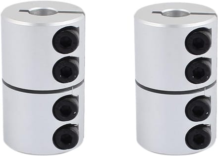 8mm tot 10mm askoppelingen, motorconnectoren van aluminiumlegering, geschikt voor 3D-printers (2 stuks)