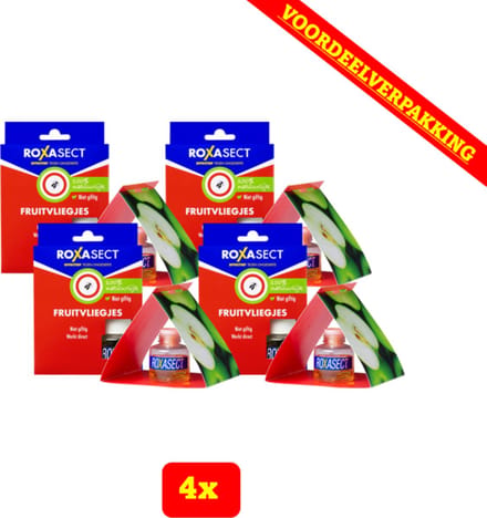 4X Roxasect Fruitvliegjesval - Voordeelverpakking!