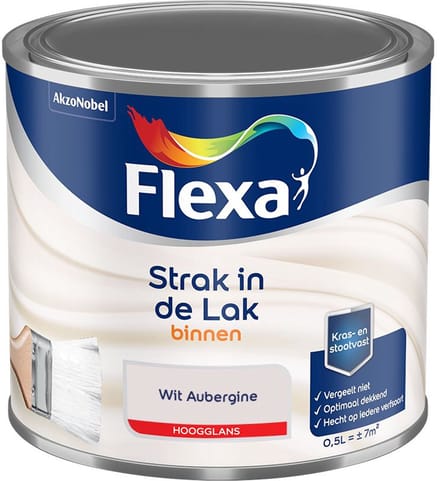 Flexa - Strak In De Lak Binnenlak Hoogglans - Wit Aubergine - Mengverf - 500 Ml