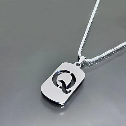 Livano Ketting - Heren - Staal - Nep zilver - Met Hanger - Q