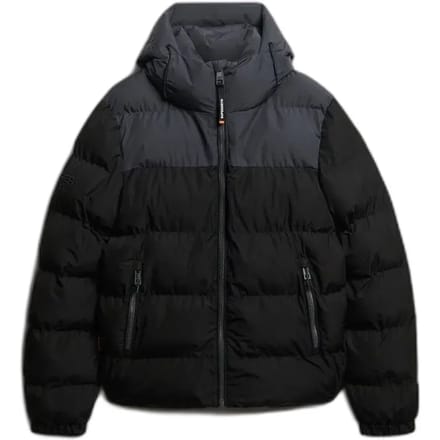 Superdry - Colourblock Gewatteerde Jas Met Capuchon - Heren - Gewatteerde jassen
