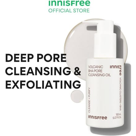 Innisfree - *renouvellement* Huile Nettoyante BHA Super Volcanic Pore 150ml white