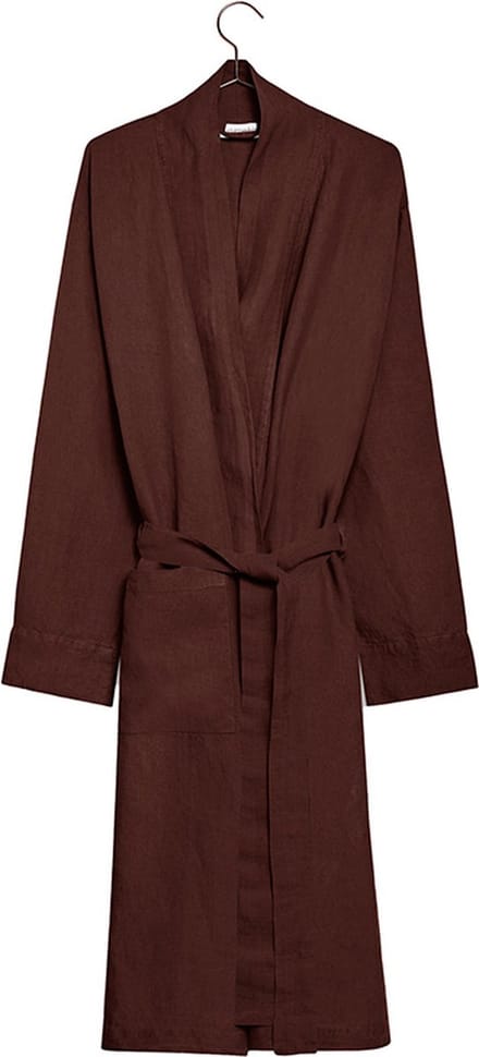 Yumeko kimono badjas gewassen linnen rosewood s