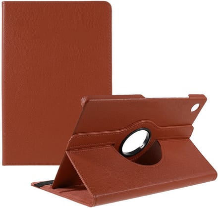 Samsung Galaxy Tab A9 Plus / A11 Plus hoes – 360° draaibaar tablethoes – Bruin