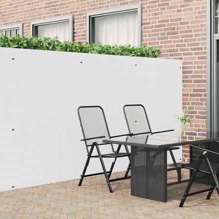 vidaXL - Tuinhek - Dubbelzijdig - Wit - 1,8x5 - m - PVC