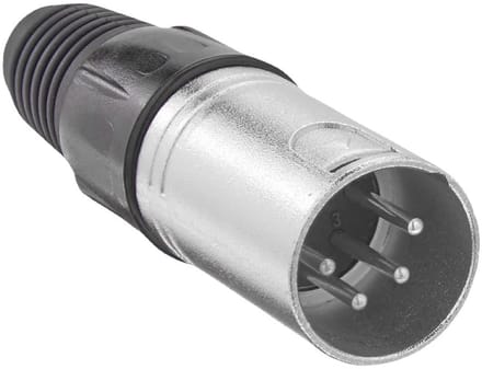 XLR Connectoren 4-Pin Audio Mic Plug - Vernikkeld en Duurzaam