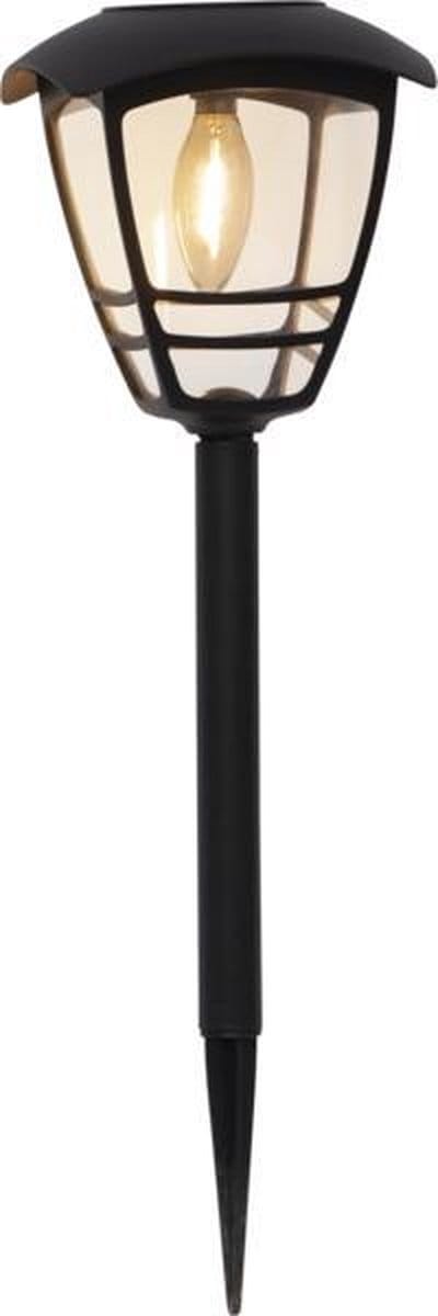 RTM Lighting Solar Priklamp -Zwart -Warm Wit -45CM -Zonne-Energie