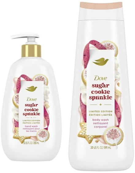 Dove sugar cookie sprinkle hand wash + body wash Limited edition