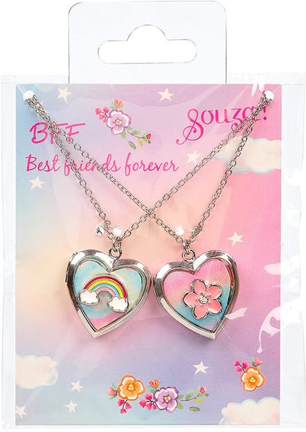 Souza Giftpack BFF Hart, 2 kettingen (2 stuks/kaartje, 1 kaartje).