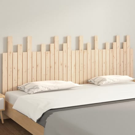 vidaXL - Hoofdbord - wandmontage - 204x3x80 - cm - massief - grenenhout