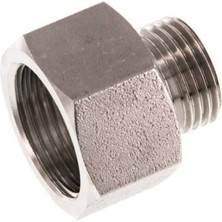 G 3/4'' x G 1/2'' F/M RVS Verloopring 40 Bar - FL2S-FM-ST-034G-012G