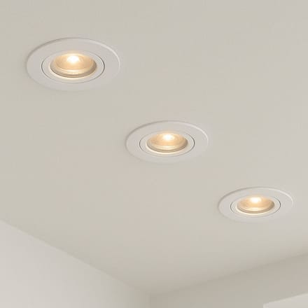 Calex Slimme Inbouwspot - Smart LED Downlight Dimbaar - Kantelbaar - Warm Wit Licht - Wit