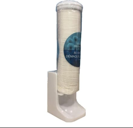 Transparant modern wattenschijfjeshouder- Wattenschijf houder-Wattenschijfjes dispenser-Wit
