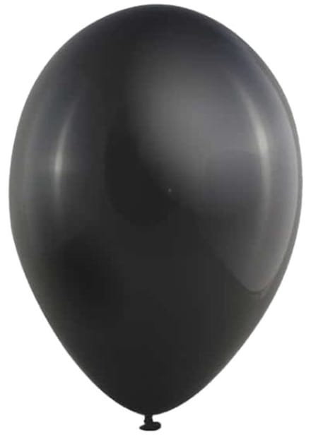 Metallic Ballonnen Zwart (10st)