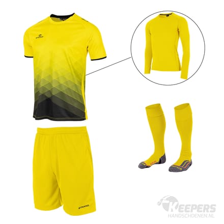 Stanno Altius Keeperstenue Yellow Black - Keepershandschoenen - Maat XXL