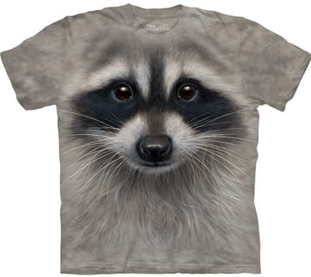 T-shirt Raccoon Face S