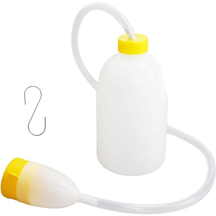 Bouteille Urinal pour Homme avec Tube Urinaire 90cm 1700ml Grande Capacité Bouteille à Pipi avec Couvercle Désodorisation white
