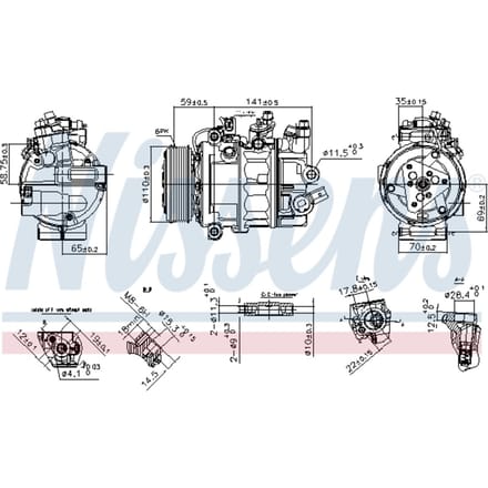 Compressor airconditioning NISSENS 890755