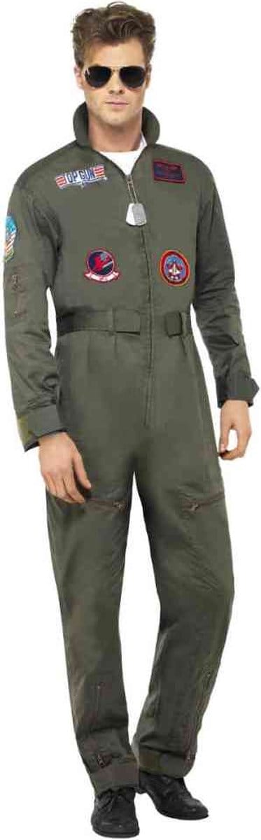 Deluxe Top Gun kostuum - Piloten overal - Maat L - 52-54