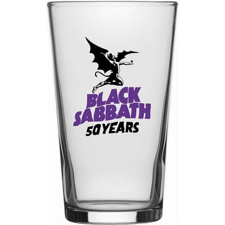 Black Sabbath Bierglas - 50 Years - voor Geen - transparant