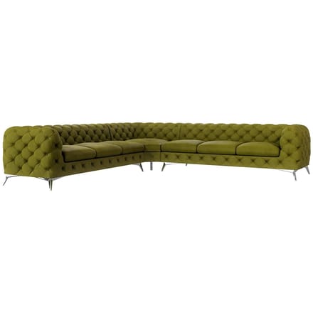 6-zitshoekbank Nora velvet | Ropez