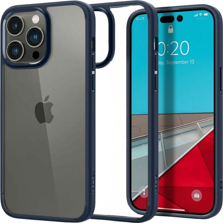 Spigen Ultra Hybrid Apple iPhone 14 Pro Hoesje Back Cover Navy