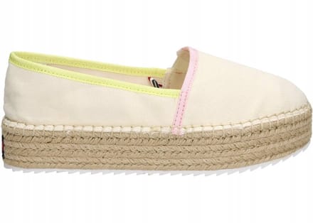 Tommy Jeans - Dames Espadrilles - Beige - Ingesloten - EU39