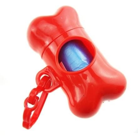 Sacs pour ramasser les déjections canines one size rouge
