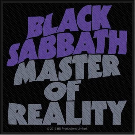 Black Sabbath - Master Of Reality Patch - Zwart