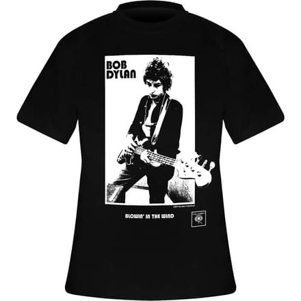 Bob Dylan - Blowing In The Wind Heren T-shirt - S - Zwart