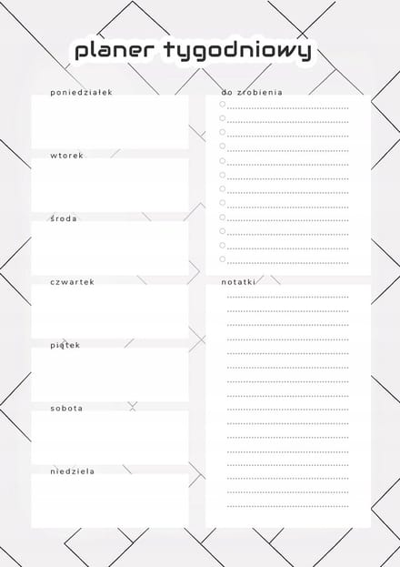 Wallvy - Magnetische Weekplanner - 30x42,5cm - Aanpasbaar - Beschrijfbaar