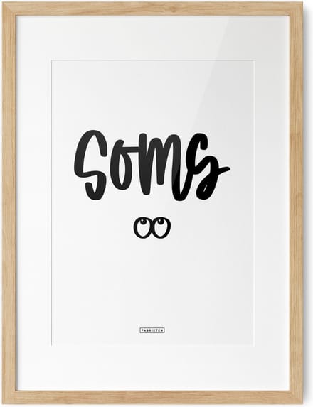 Fabrikten Tekstposter Soms - A3