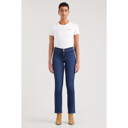 Levi's 314 Shaping Straight Lapis Dark Horse Taglia: W26L30 | Jeans straight fit Outlet | Donna