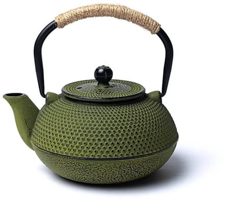 Tetsubin gietijzeren 0,6 liter theepot groen (zonder coating)