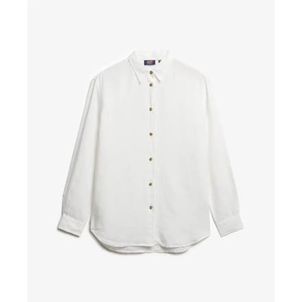 Superdry - Casual boyfriend overhemd van linnen - Dames - Shirts