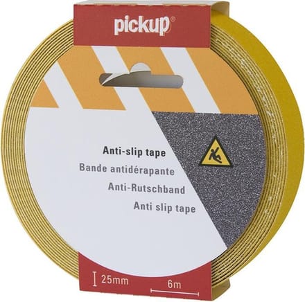 Pickup antislip tape geel - 6 m x 2,5 cm
