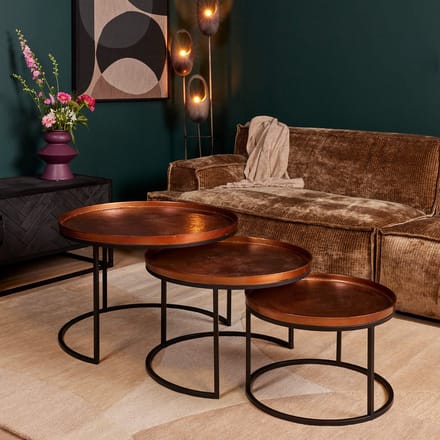 Starfurn - Salontafel Clive - Koper - 70x70x50 cm