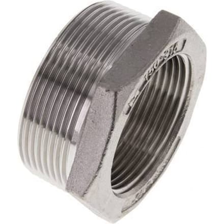 2'' NPT x 1 1/2'' NPT M/F RVS Verloopring 16 Bar - FL2S-MF-SH-200N-112N