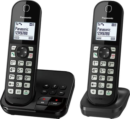 PANASONIC KX-TGC462 - DECT draadloze telefoon - 2 handsets - antwoordapparaat