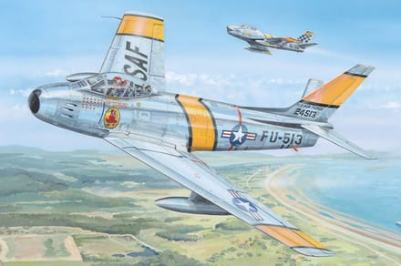 HobbyBoss Modelbouwpakket Militaire voertuigen - 81808 F-68F-30 Sabre Plastic - 1:18 - Modelbouw