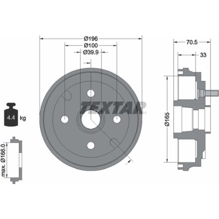 Remtrommel TEXTAR 94033900