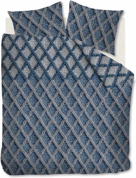 Beddinghouse Dekbedovertrek Flanel Ivar Blue 2 persoons