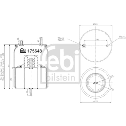 Febi Bilstein Luchtveerbalgen FEBI FE175648