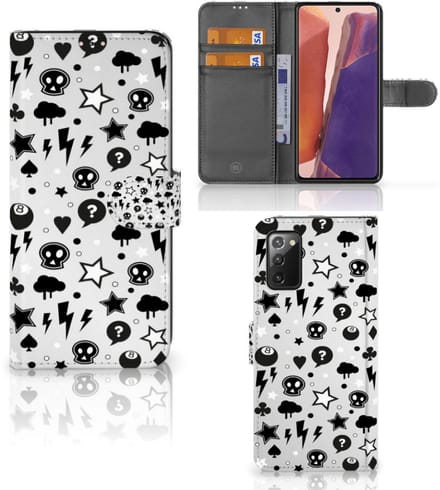 Telefoonhoesje met Naam Samsung Galaxy Note 20 Silver Punk